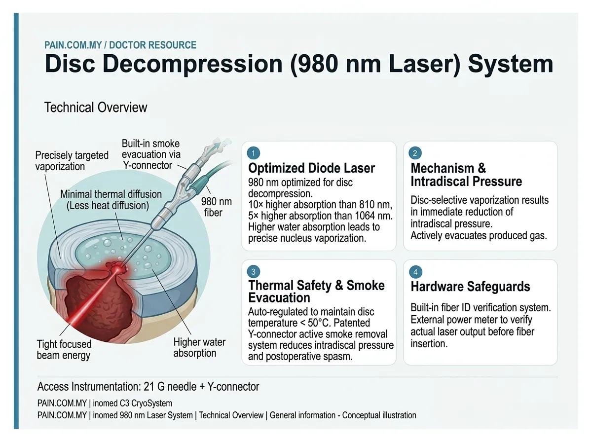 Percutaneous Laser Diode Disc Decompression (PL3D) infographic