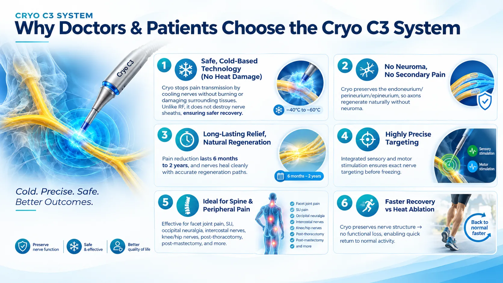 Cryo C3 System infographic