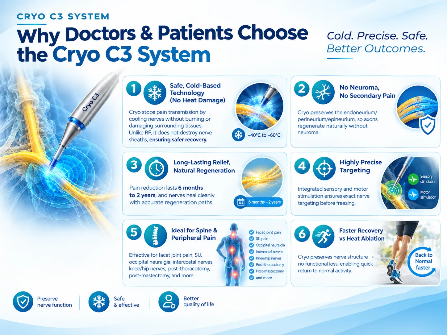 Cryo C3 System infographic