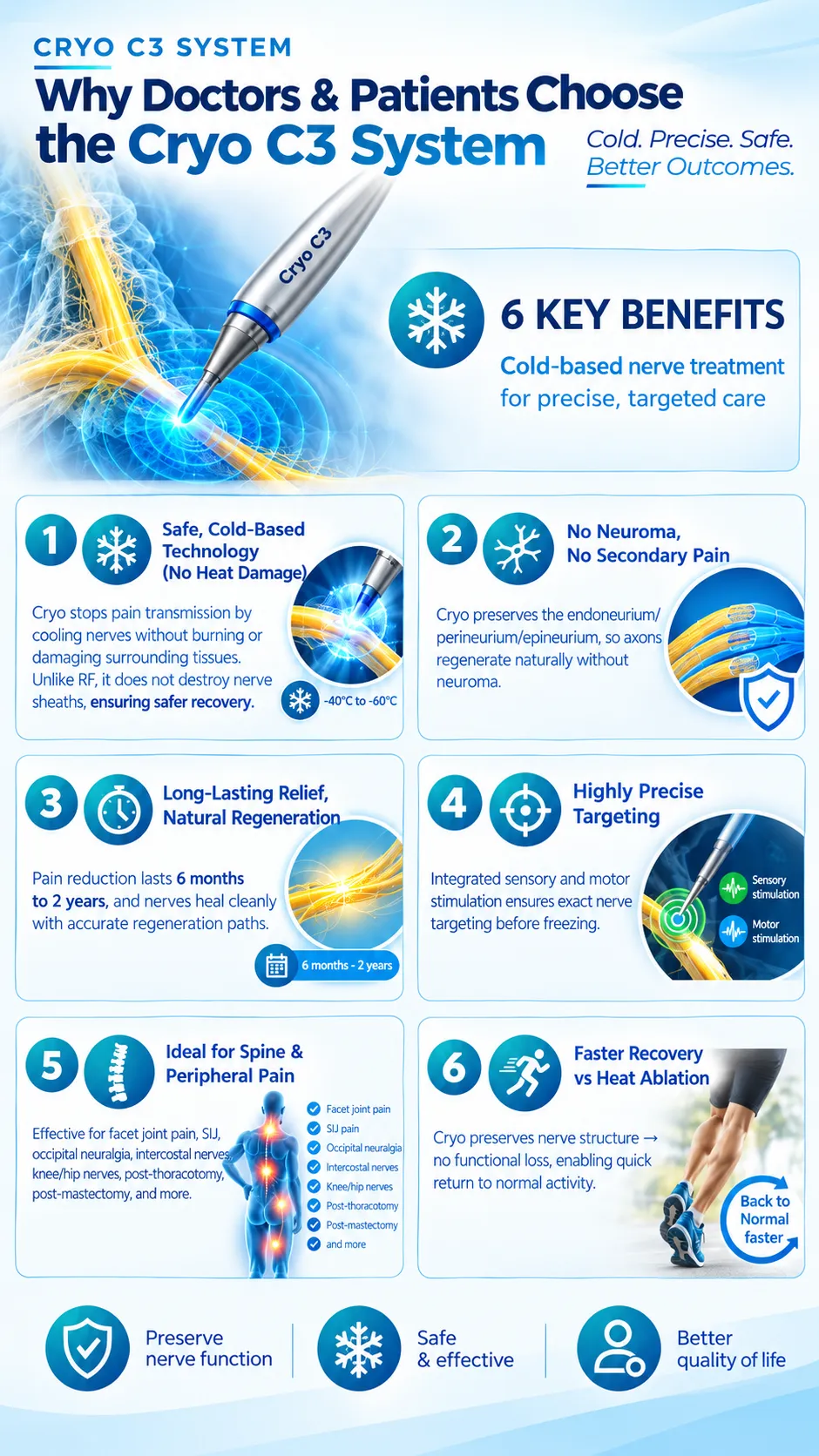Cryo C3 System infographic